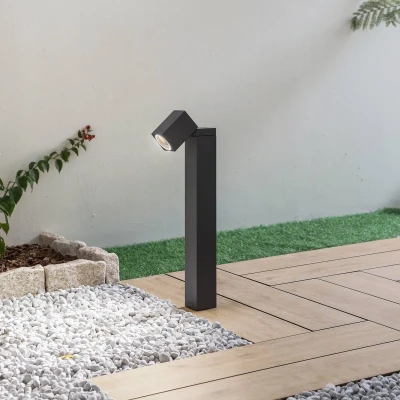 Afbeelding van Lindby Sokkellamp 1licht Aluminium H: 50 cm GU10 donkergrijs