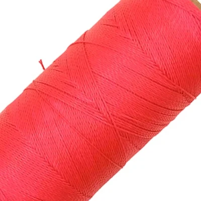 Afbeelding van LINHASITA Spoel gewaxt garen, 100 g/m360 m, dikte 0,5 mm, polyester, macramégaren, 30 kleuren, neonroze