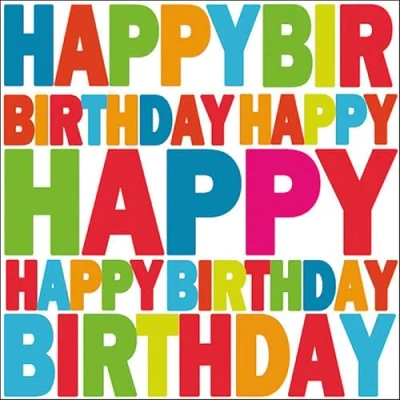 Afbeelding van Ambiente Birthday papieren servetten