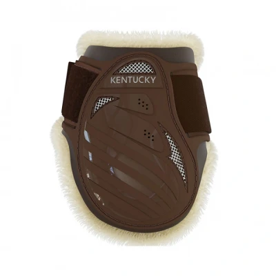 Afbeelding van Kentucky Strijklappen Young Horse Vegan Sheepskin Bruin XS