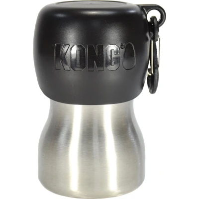 Afbeelding van Kong H2O Drinkfles Rvs Zwart 280 ML (398371)