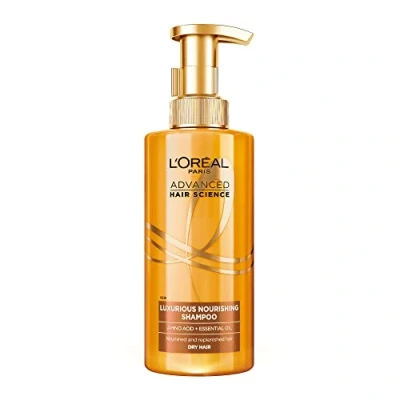 Afbeelding van L&#039;Oréal Paris Voedende Rituele Shampoo Voeding 48 uur &amp; Spiegelglans Aminozuur Pure Essentiële Olie Voor droog en dof haar Advanced Hair Science 440 ml