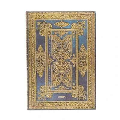 Afbeelding van Luxe Design Blue (Luxe Design) Grande 12 month Vertical Hardback Dayplanner 2025 (Elastic Band Closure)