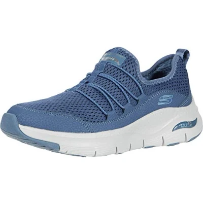 Afbeelding van Skechers Dames sneakers Arch Fit Lucky Thoughts, Marineblauwe mesh rand