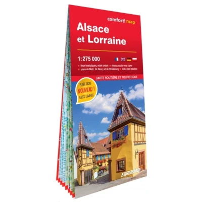 Image de Alsace et Lorraine 1/275.000 (carte grand format laminée)