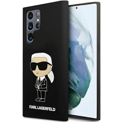Afbeelding van CG Mobile Karl Lagerfeld KLHCS24LSNIKBCK harde siliconen hoes voor S24 Ultra S928 zwart