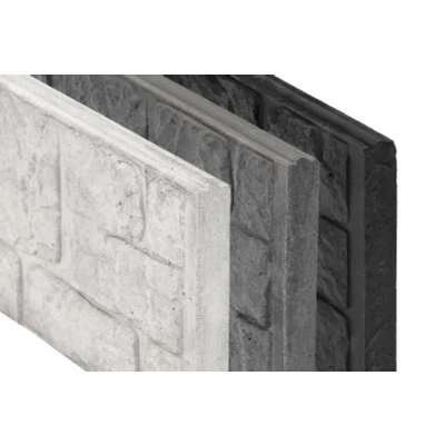 Afbeelding van Berton Romeins motiefplaat smal antraciet 184 cm Tuindeco