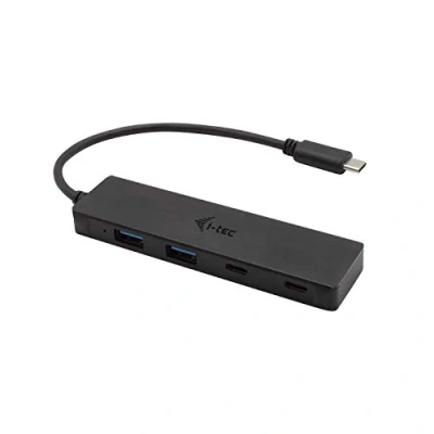 Afbeelding van Hub USB i Tec C31HUBMETAL2A2C Zwart