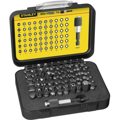 Image de STANLEY 1 13 902 Jeu d&#039;embouts Expert Pro 1/4&quot; avec porte embouts 61 pièces