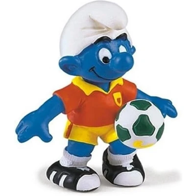 Afbeelding van Schleich smurf voetballer 20527 De smurfen 5,5 cm