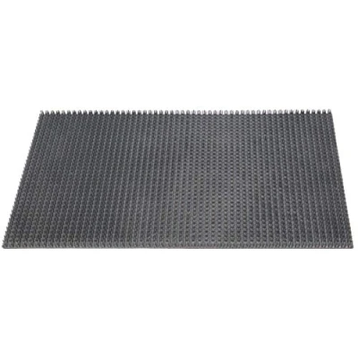 Afbeelding van ID mat 406002 Gazongrat deurmat van polyethyleen, grijs, 60 x 40 1,9 cm