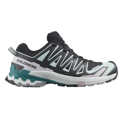 Afbeelding van Salomon XA PRO 3D V9 GTX Outdoorschoenen, Dames, Maat: 44, Black/bleached aqua/harbour blue Kunststof/ textiel