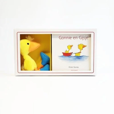 Afbeelding van Uitgeverij gottmer kartonboekje gonnie en gijsje + knuffel