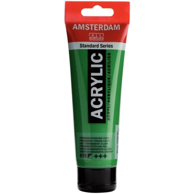 Afbeelding van Amsterdam Standard Series Acrylverf Tube 120 ml Permanentgroen Licht 618