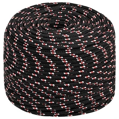 Afbeelding van Boot touw 10 mm 100 m polypropyleen zwart