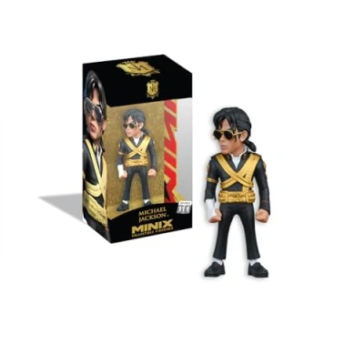 Afbeelding van BANDAI Minix verzamelfiguur 12 cm Michael Jackson 10K Verzamelobjecten voor tentoonstelling Cadeau idee Speelgoed kinderen en volwassenen Muziekfans (MN18895)