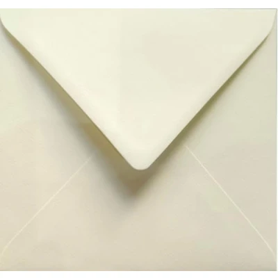 Afbeelding van Netuno Aster Laid Enveloppen, vierkant, geribbeld, ecru, 15,3 x cm, 120 g, elegante vierkante gestructureerde enveloppen voor huwelijksuitnodigingen, verjaardag, Kerstmis, Pasen
