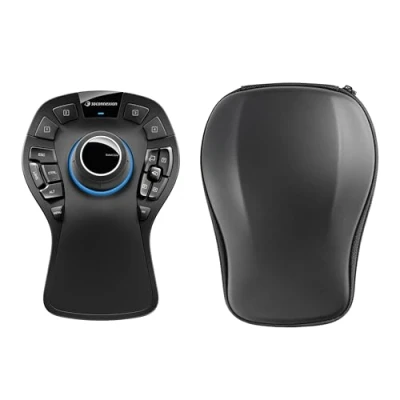 Afbeelding van 3Dconnexion SpaceMouse Pro Wireless Bluetooth Edition 3D muis ergonomisch 15 knoppen draadloos Bluetooth, 2.4 GHz, USB C draadloze ontvanger