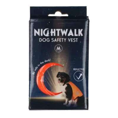 Afbeelding van Excellent Dog Safety Vest Nightwalk Oranje M