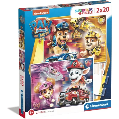 Afbeelding van Clementoni Paw Patrol The Movie Puzzel 2X20 Stukjes