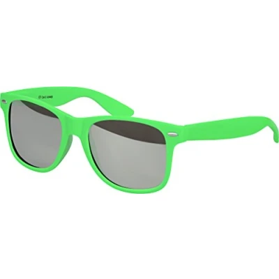 Afbeelding van Nerd zonnebril UV400 CAT 3 CE rubber retro stijl uniseks vintage bril met veerscharnier voor vrouwen mannen (verschillend)