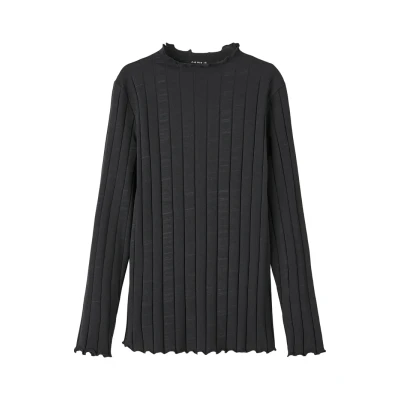 Afbeelding van Name it Nkfnoline SLIM FIT Longsleeve voor kinderen, Maat: 116, Black