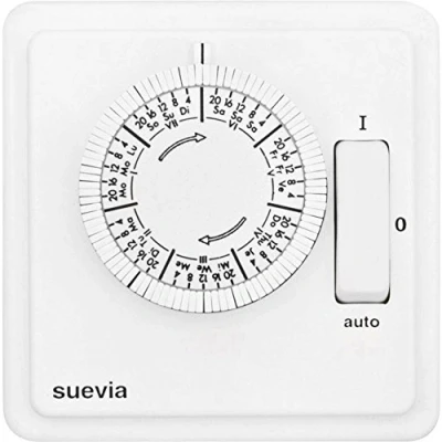Afbeelding van Suevia SU280439 Inbouwschakelklok Analoog Weekprogramma 2200 W IP20 AAN/AUTO/UIT programma