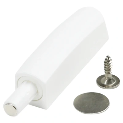 Afbeelding van Druksnapper met magneet kort, Wit