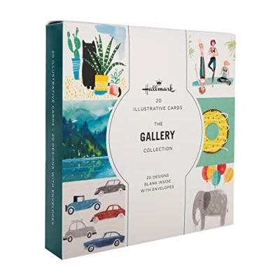 Afbeelding van Hallmark Gallery kaarten met 20 moderne designs, blanco, geïllustreerd, stuks