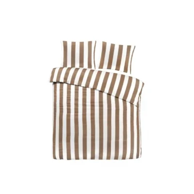 Afbeelding van Papillon Lewis Dekbedovertrek Eenpersoons 140x200/220 cm Zand