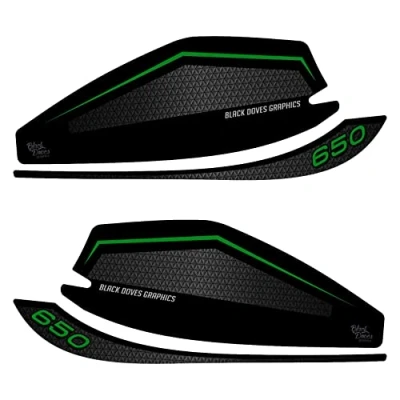 Afbeelding van Harsachtige stickers, 3D beschermers, compatibel met Kawasaki Versys 650 2017 2020..