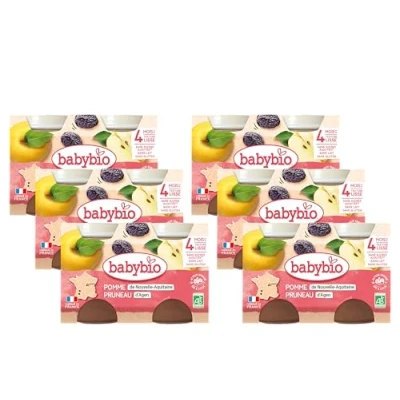 Afbeelding van Babybio Potten Aquitaine Appel, Agen, 260 g, 6 Stuk