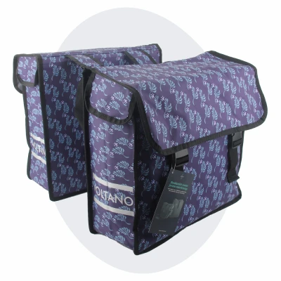 Afbeelding van Voltano Dubbele Fietstas Purple Passion 38 Liter Waterdicht Polyester