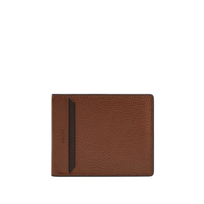 Afbeelding van Fossil Huntington bi opvouwbare portemonnee voor heren, bruin, S, Bruin