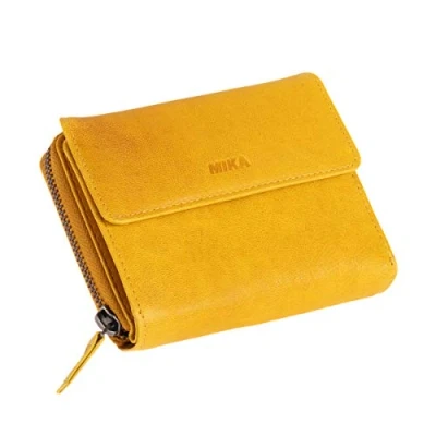 Afbeelding van MIKA Reisaccessoires portemonnee, ca. 13 x 10 2,5 cm, geel, modern, Gelb, Modern