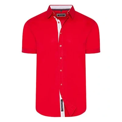 Afbeelding van Carisma Casual overhemd met korte of lange mouwen naar keuze, slim fit, voor vrije tijd, zaken, bruiloften, Rood