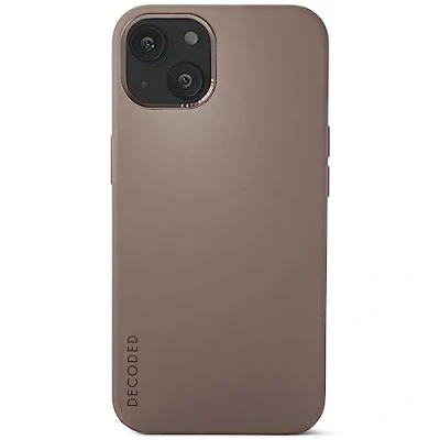 Afbeelding van DECODED Siliconen Hoesje Geschikt voor iPhone 13 Ingebouwde Magneet Dark Taupe