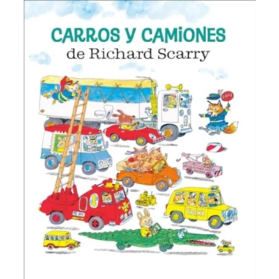Afbeelding van Carros y camiones de Richard Scarry (Richard Scarry&#039;s Cars and Trucks Things that Go Spanish Edition)