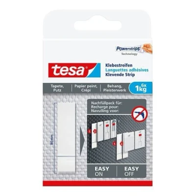 Image de Tesa bandes adhésives de recharge pour surfaces sensibles 1 kg (6 pièces)