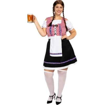 Afbeelding van FUNIDELIA Oktoberfest Kostuum voor Dames Maat: XXL Groen