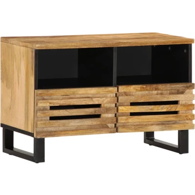 Afbeelding van vidaXL Tv meubel 70x34x46 cm massief ruw mangohout