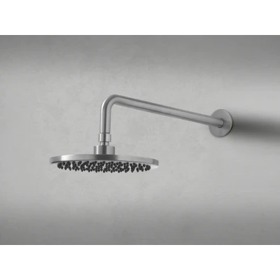 Afbeelding van Waterevolution Flow hoofddouche 200mm met muuraansluiting volledig RVS T1641IE