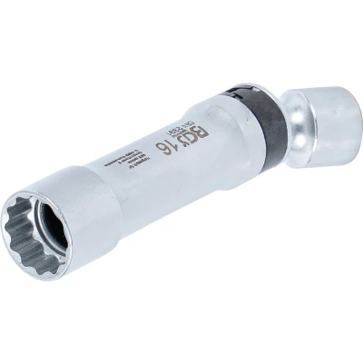 Afbeelding van BGS Bougie kniedopsleutel twaalfkant met borgveer 3/8&quot; 16 mm