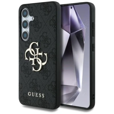 Afbeelding van Guess Geschikt voor Samsung S25 Backcover hoesje 4G PU Big Logo Zwart
