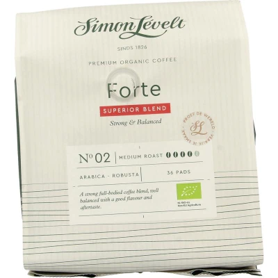 Afbeelding van Forte Premium Organic Coffee 36 Koffiepads Simon Lévelt