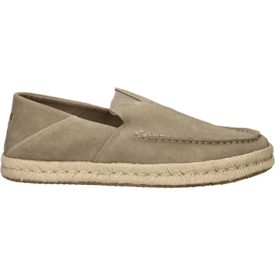 Afbeelding van TOMS Alonso Espadrilles, Heren, Maat: 45, Taupe Veloursleer
