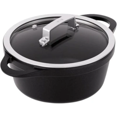Image de Valira cocotte 20 hte black induct.fonte alu*4140