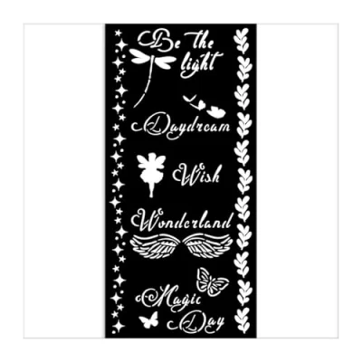 Afbeelding van Stamperia Wonderland Thick Stencil 12x25cm Magic Day (KSTDL96)