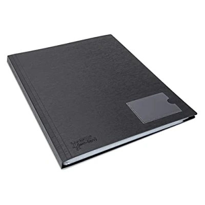 Afbeelding van Rapesco 1650 Germ Savvy antibacterieel, harde documentenbescherming, A4, polypropyleen, 36 hoesjes, zwart