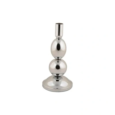 Afbeelding van Present Time Kandelaar Dazzle Medium Zilver Ø10cm Scandinavisch